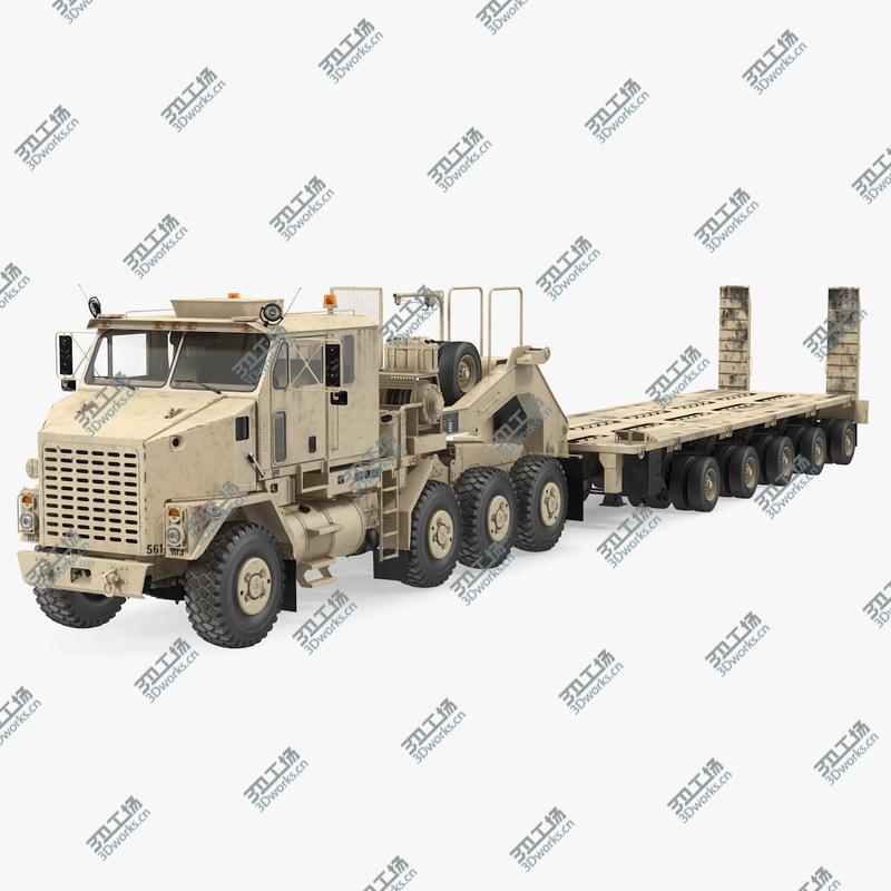 images/goods_img/2021040163/3D Desert Camouflage Oshkosh M1070 Truck with M1000 Semi-Trailer Dirty/1.jpg